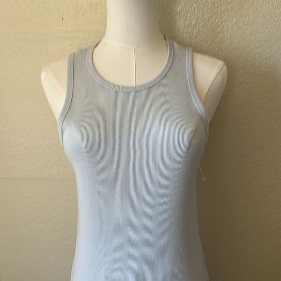 JAMES PERSE Ribbed Tank Bodycon Dress, Size 2 (medium) light Blue, NWOT Display - Picture 7 of 12